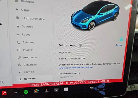 2022 Tesla Model 3 from USA, damaged, VIN 5YJ3E1EA5NF257234